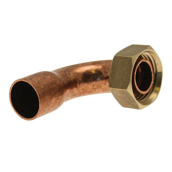 Picture of EndFeed Tap Connector Bent 22mm x ¾"