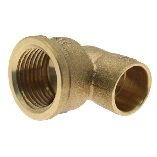 Picture of Solder Ring Female Iron Elbow Adaptor 15mm x ½"