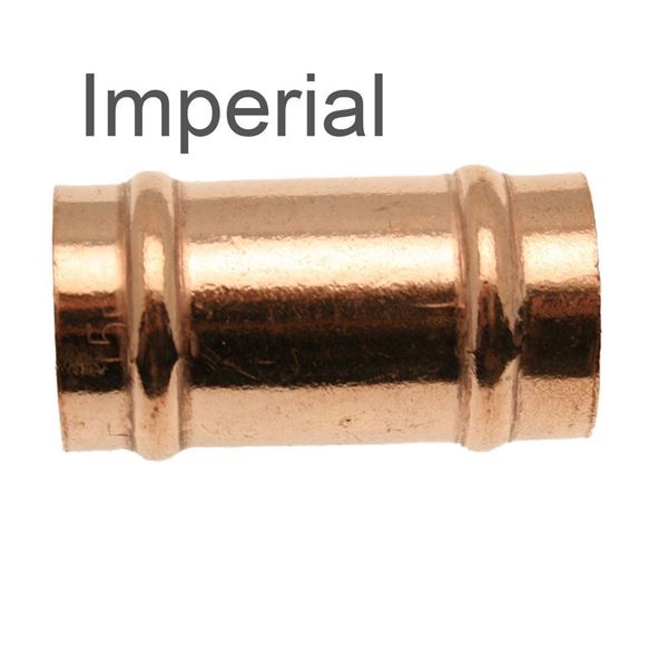Picture of Solder Ring Imperial to Metric Coupler 15mm x ½"