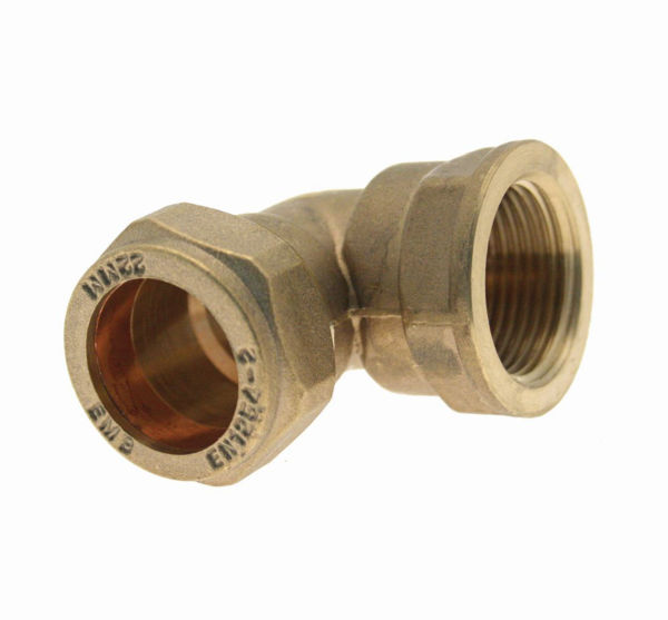 Complete Suites Bathroom Suites Compression Female Iron Elbow Adaptor 54mm X 2