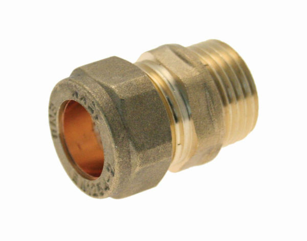 Picture of Compression Male Iron Adaptor 15mm x ¼"