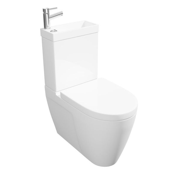 wc with built in basin