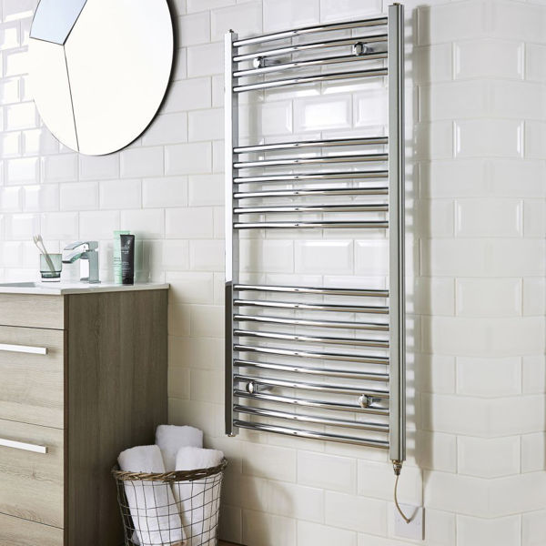 Picture of CSK Electric  Curved Towel Rail 500x1200mm 300W Thermostatic