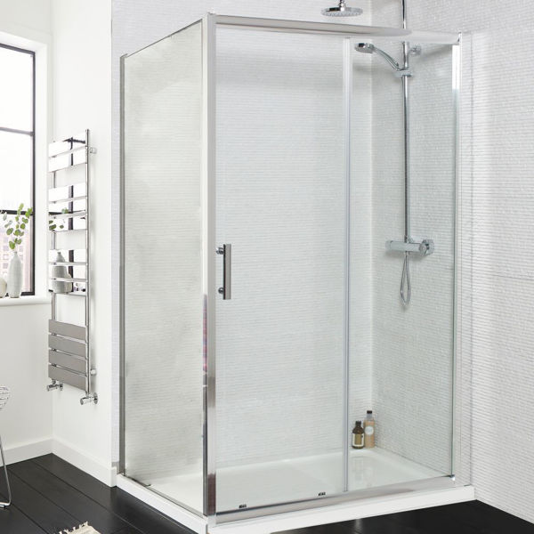 Picture of CSK KV6 Sliding Shower Door 1100mm & Side