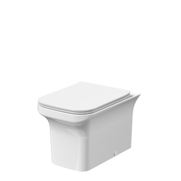 Picture of Nuie Ava Square Back To Wall Pan & Soft Close Seat