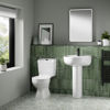 Picture of Neutral Melbourne 550mm 1TH Basin & Pedestal