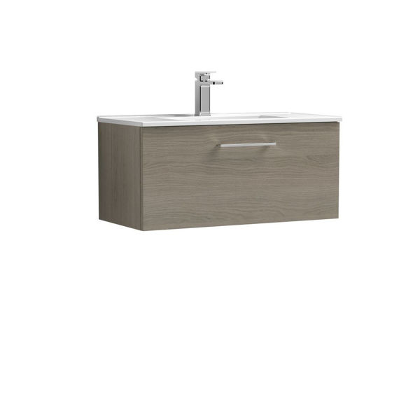Picture of Nuie Arno 800mm Wall Hung 1 Drawer Vanity & Basin 2