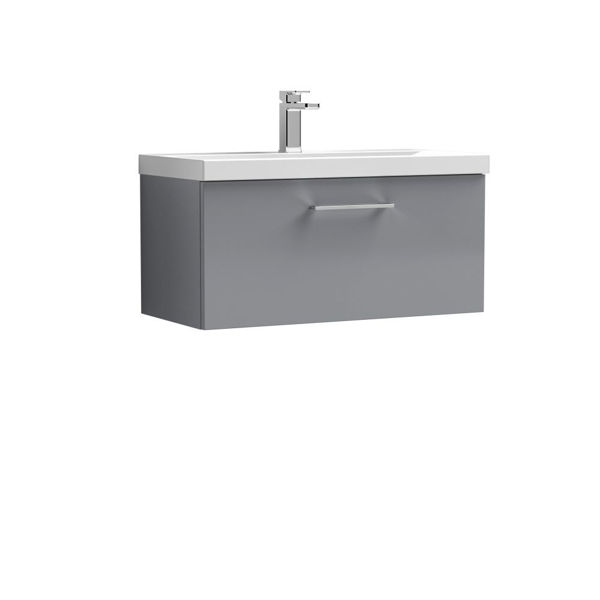 Picture of Nuie Arno 800mm Wall Hung 1 Drawer Vanity & Basin 3