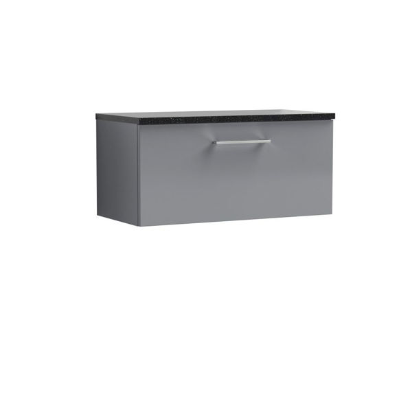 Picture of Nuie Arno 800mm Wall Hung 1 Drawer Vanity & Laminate Top