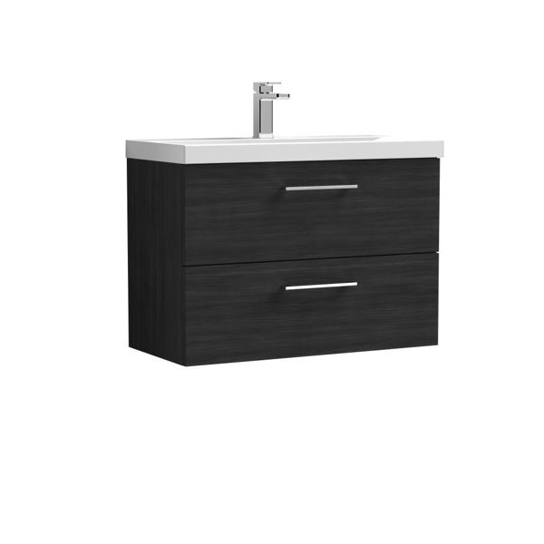 Picture of Nuie Arno 800mm Wall Hung 2 Drawer Vanity & Basin 1