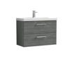 Picture of Nuie Arno 800mm Wall Hung 2 Drawer Vanity & Basin 1