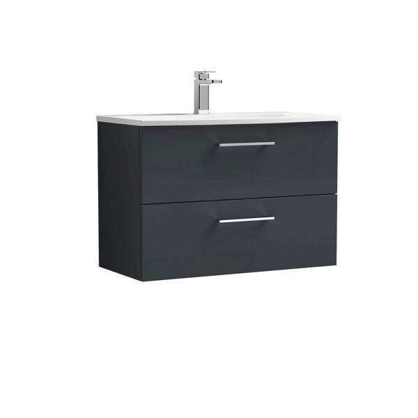 Picture of Nuie Arno 800mm Wall Hung 2 Drawer Vanity & Basin 4