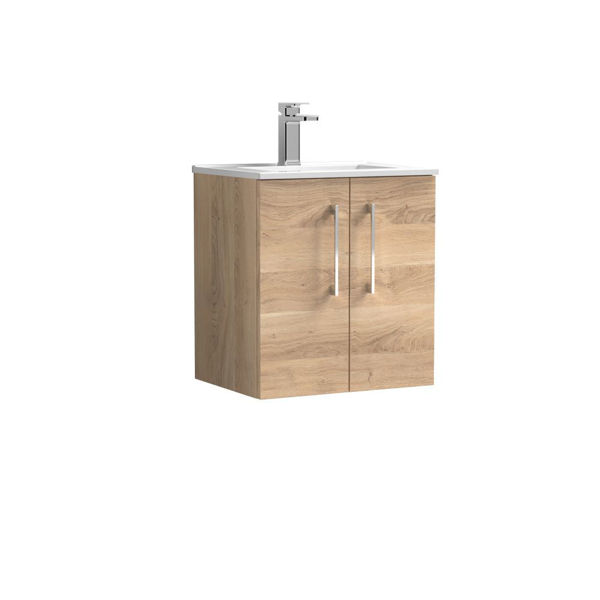 Picture of Nuie Arno 500mm Wall Hung 2-Door Vanity & Basin 2