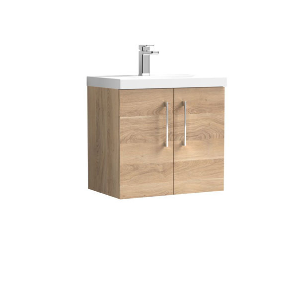 Picture of Nuie Arno 600mm Wall Hung 2-Door Vanity & Basin 3