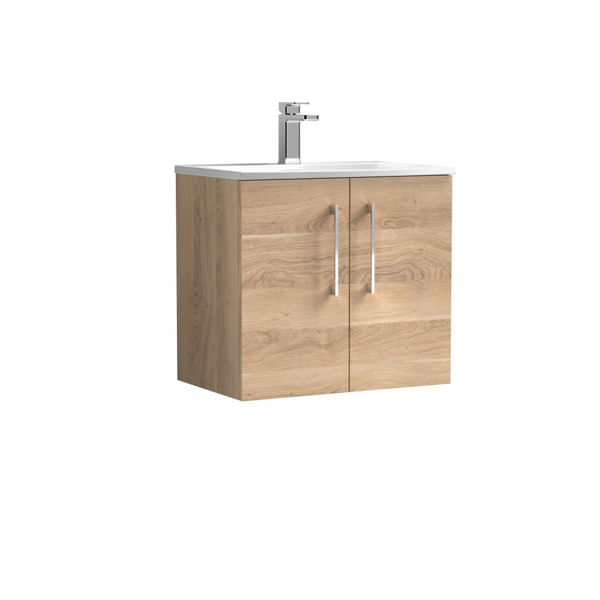 Picture of Nuie Arno 600mm Wall Hung 2-Door Vanity & Basin 4