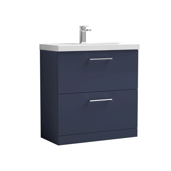 Picture of Nuie Arno 800mm Floor Standing 2-Drawer Vanity & Basin 1