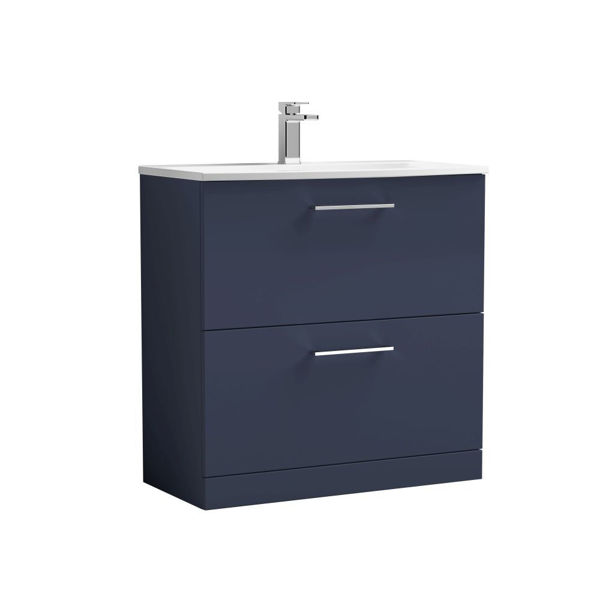 Picture of Nuie Arno 800mm Floor Standing 2-Drawer Vanity & Basin 4