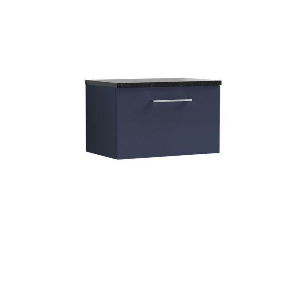 Picture of Nuie Arno 600mm Wall Hung 1-Drawer Vanity & Laminate Worktop