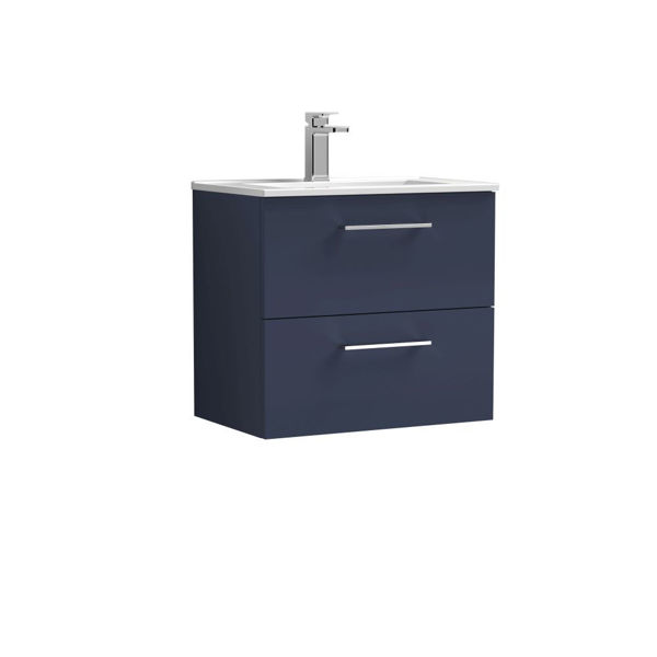 Picture of Nuie Arno 600mm Wall Hung 2-Drawer Vanity & Basin 2