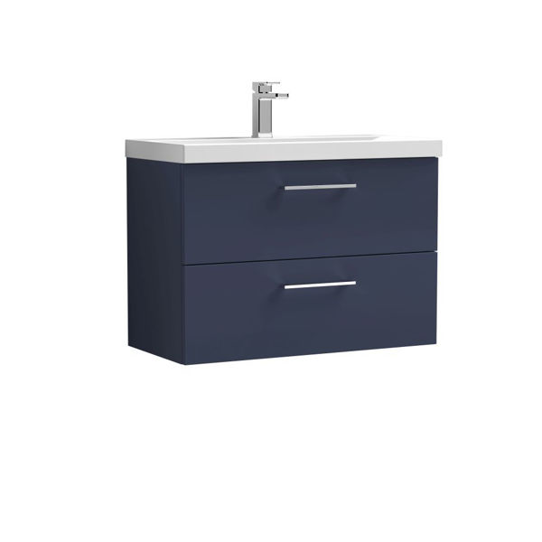 Picture of Nuie Arno 800mm Wall Hung 2-Drawer Vanity & Basin 1