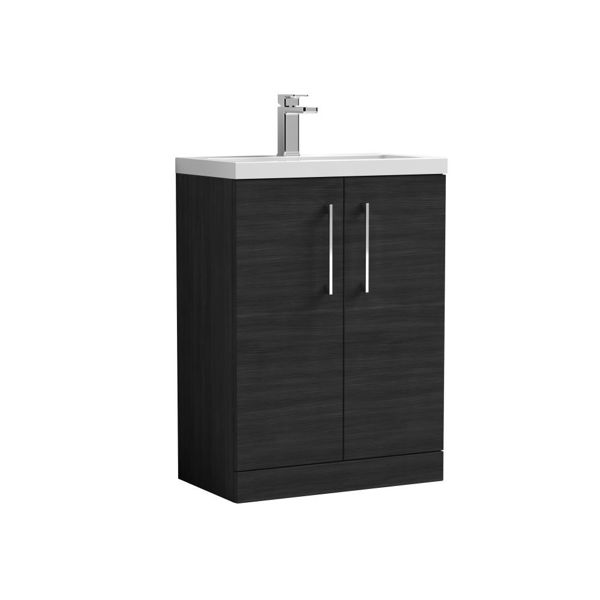 Picture of Nuie Arno Compact 600mm Floor Standing 2 Door Vanity & Ceramic Basin