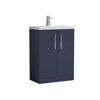 Picture of Nuie Arno Compact 600mm Floor Standing 2-Door Vanity & Polymarble Basin