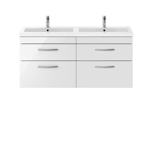 Picture of Nuie Athena 1200mm Wall Hung Cabinet With Double Basin
