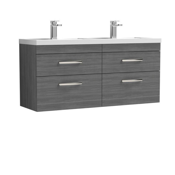 Picture of Nuie Athena 1200mm Wall Hung Cabinet With Double Basin