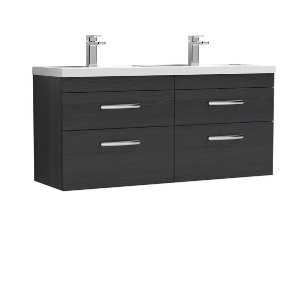 Picture of Nuie Athena 1200mm Wall Hung Cabinet With Double Basin