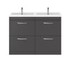Picture of Nuie Athena 1200mm Floor Standing Cabinet With Double Basin