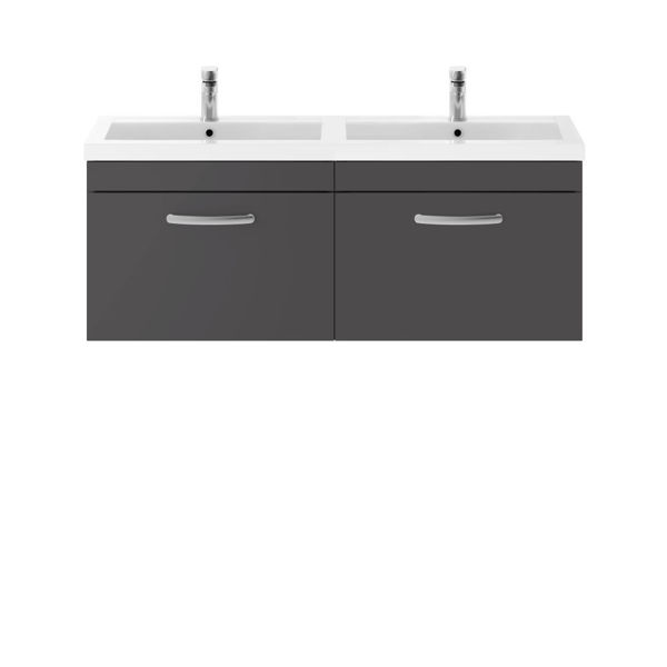 Picture of Nuie Athena 1200mm Wall Hung Cabinet With Double Basin