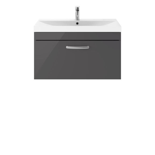 Picture of Nuie Athena 800mm Wall Hung Cabinet With Basin 3