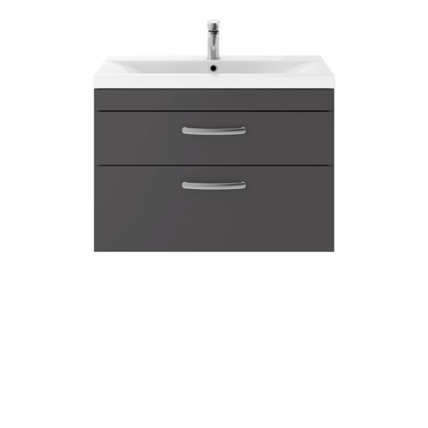 Picture of Nuie Athena 800mm Wall Hung Cabinet With Basin 1