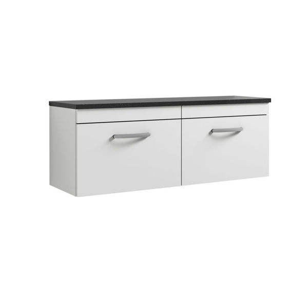 Picture of Nuie Athena 1200mm Wall Hung 2-Drawer Unit & Laminate Worktop