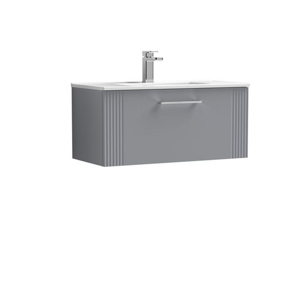 Picture of Neutral Deco 800mm Wall Hung Single Drawer Vanity & Basin 2