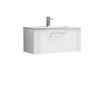 Picture of Neutral Deco 800mm Wall Hung Single Drawer Vanity & Basin 4