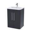 Picture of Neutral Parade 600mm Floor Standing 2 Door Vanity & Ceramic Basin