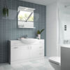 Picture of Neutral Mayford 1200mm Floor Standing Cabinet & Round Basin
