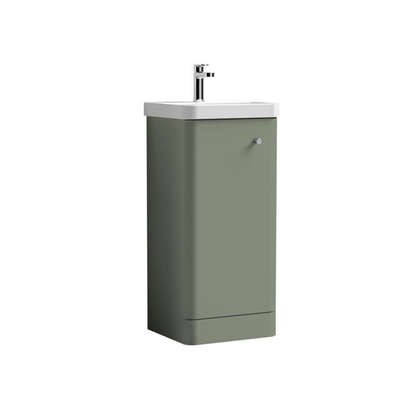 Picture of Neutral Core 400mm Floor Standing 1 Door Unit & Basin