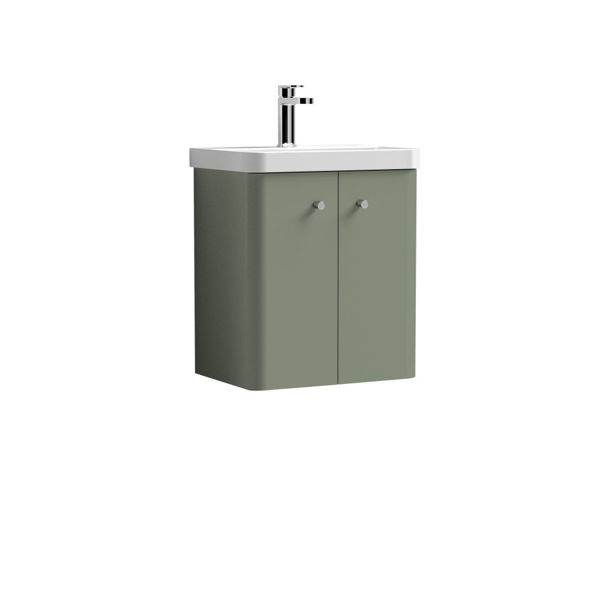 Picture of Neutral Core 500mm Wall Hung 2 Door Unit & Basin