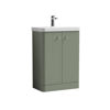 Picture of Neutral Core 600mm Floor Standing 2 Door Unit & Basin