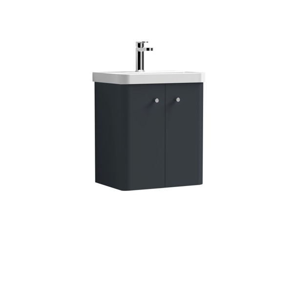 Picture of Neutral Core 500mm Wall Hung 2 Door Unit & Basin