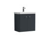 Picture of Neutral Core 600mm Wall Hung 2 Door Unit & Basin