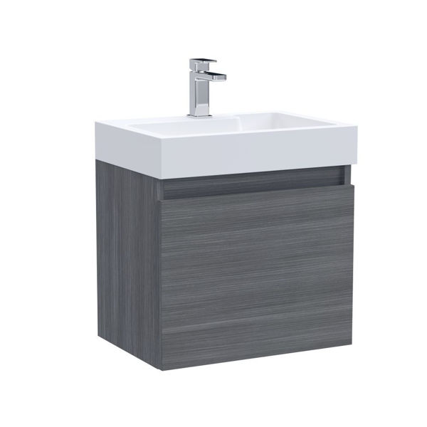 Picture of Neutral Merit 500mm Single Door Wall Hung Vanity and Basin