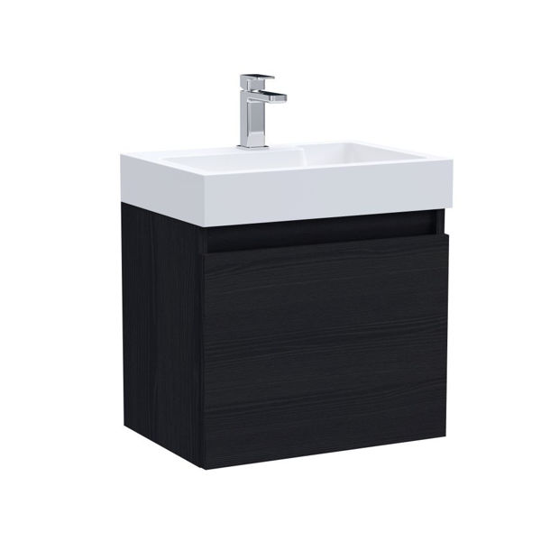 Picture of Neutral Merit 500mm Single Door Wall Hung Vanity and Basin