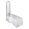 Picture of Neutral 1700mm Left Hand Square Shower Bath Set