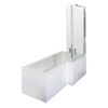 Picture of Neutral 1700mm Right Hand Square Shower Bath Set