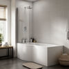 Picture of Neutral 1500mm B Shaped Left Hand Bath Set