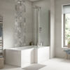 Picture of Neutral 1500mm Right Hand Square Shower Bath Set