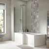 Picture of Neutral 1500mm Left Hand Square Shower Bath Set